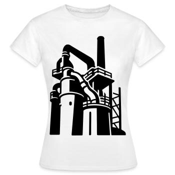 Factory Symbol Völklingen - Women's T-Shirt - white - Front - AI Model Female 172 dark (172cm)