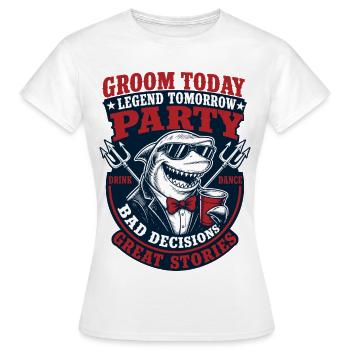 Épouser aujourd’hui Légende Demain - T-shirt Femme - blanc - Devant - AI Model Female 172 dark (172cm)