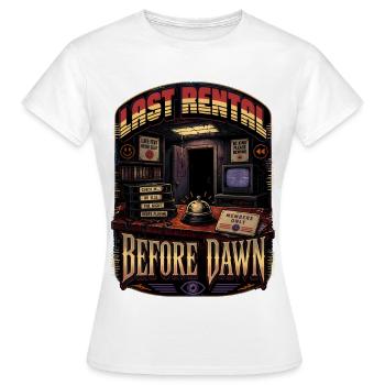 Dernière location avant l’aube - T-shirt Femme - blanc - Devant - AI Model Female 172 dark (172cm)