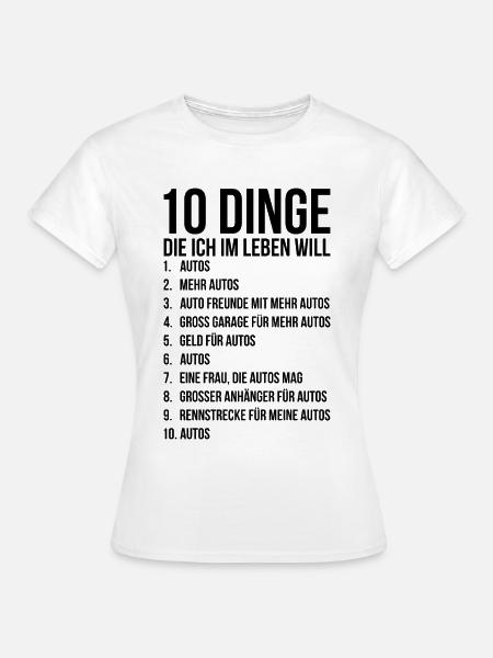Tuning Sportwagen Motorsport Geschenk - Frauen T-Shirt - Weiß
