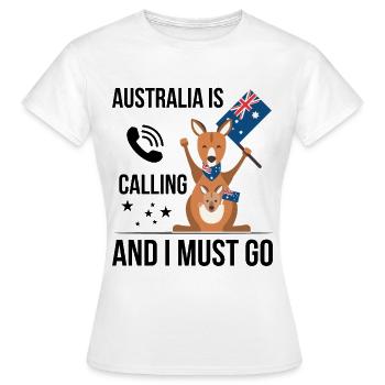 Australia Australian Australia Holidays Australia - Women's T-Shirt - white - Front - AI Model Female 172 dark (172cm)