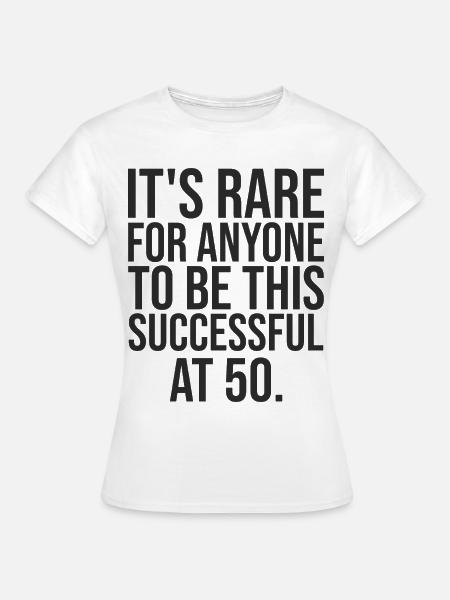 50 ans performant cadeau anniversaire 50 ans - Dame-T-shirt - hvid