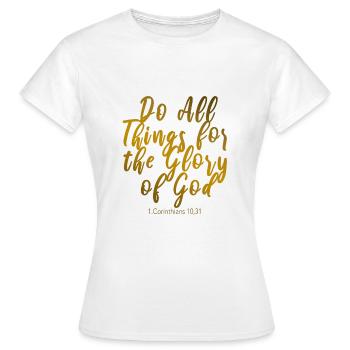 baptism gift - Frauen T-Shirt - Weiß - Vorne - AI Model Female 172 dark (172cm)