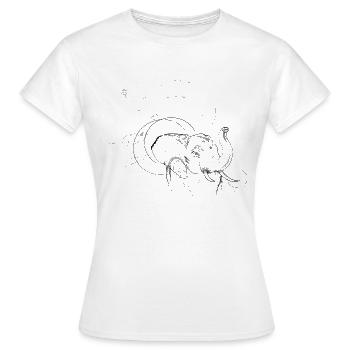 Elephant - Frauen T-Shirt - Weiß - Vorne - AI Model Female 172 dark (172cm)