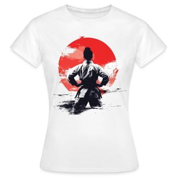 Judoka Femme Sun Retro - T-shirt Femme - blanc - Devant - AI Model Female 172 dark (172cm)