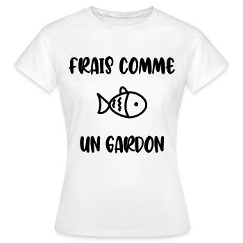 frisch wie eine Kakerlake - Frauen T-Shirt - Weiß - Vorne - AI Model Female 172 dark (172cm)