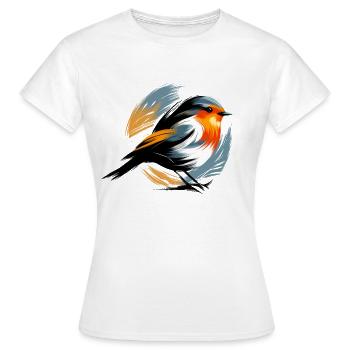 Robin - Women's T-Shirt - white - Front - AI Model Female 172 dark (172cm)