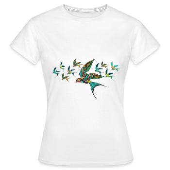 Ornithologue ornithologues ornithologue - T-shirt Femme - blanc - Devant - AI Model Female 172 dark (172cm)