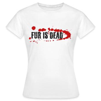 La fourrure est morte - T-shirt Femme - blanc - Devant - AI Model Female 172 dark (172cm)