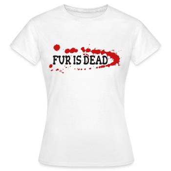 La fourrure est morte - T-shirt Femme - blanc - Devant - AI Model Female 172 dark (172cm)