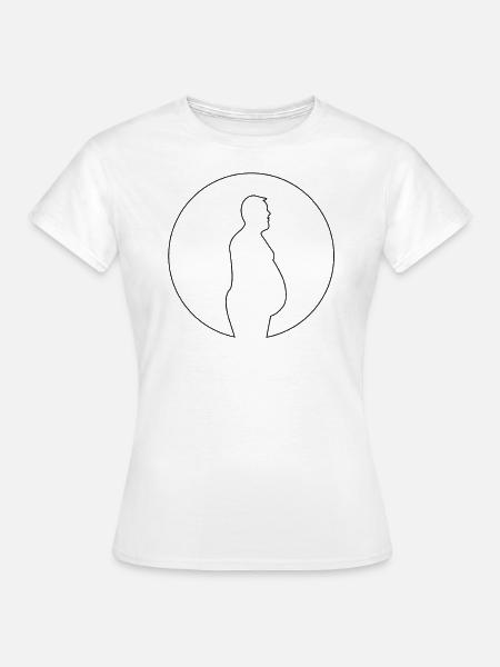 Bauch - Frauen T-Shirt - Weiß