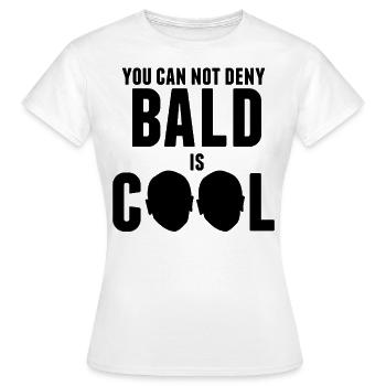Glatzen sind cool - Frauen T-Shirt - Weiß - Vorne - AI Model Female 172 dark (172cm)