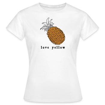 ananas - T-shirt Femme - blanc - Devant - AI Model Female 172 dark (172cm)
