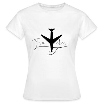 Voyageur - T-shirt Femme - blanc - Devant - AI Model Female 172 dark (172cm)