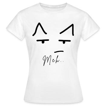 Miaou - T-shirt Femme - blanc - Devant - AI Model Female 172 dark (172cm)