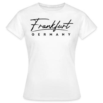 Francfort - T-shirt Femme - blanc - Devant - AI Model Female 172 dark (172cm)