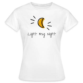 Mond - Frauen T-Shirt - Weiß - Vorne - AI Model Female 172 dark (172cm)