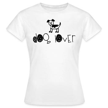 Amoureux des chiens - T-shirt Femme - blanc - Devant - AI Model Female 172 dark (172cm)