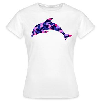 Dauphin - T-shirt Femme - blanc - Devant - AI Model Female 172 dark (172cm)