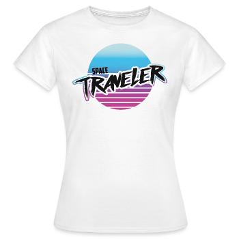 Voyageur de l'espace - T-shirt Femme - blanc - Devant - AI Model Female 172 dark (172cm)