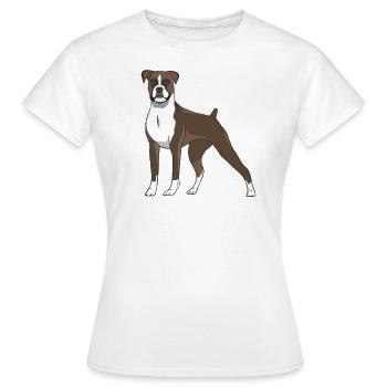 boxeur - T-shirt Femme - blanc - Devant - AI Model Female 172 dark (172cm)
