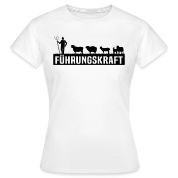 Führungskraft Schafen Schäferei Schafhirte - Frauen T-Shirt - Weiß - Vorne - AI Model Female 172 dark (172cm)