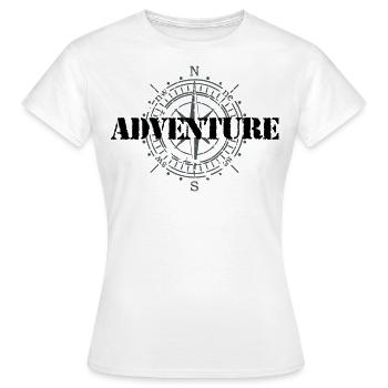Aventure - T-shirt Femme - blanc - Devant - AI Model Female 172 dark (172cm)