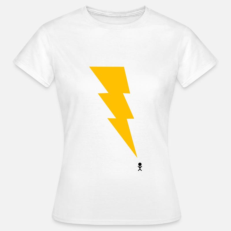Thunderstorm - Lightning - Lightning - Stick Figure 1 - Women's T-Shirt - white
