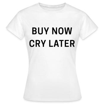 Shopping Mode Kaufrausch Kaufsucht Spruch Geschenk - Frauen T-Shirt - Weiß - Vorne - AI Model Female 172 dark (172cm)