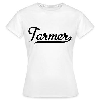 Farmer - Frauen T-Shirt - Weiß - Vorne - AI Model Female 172 dark (172cm)