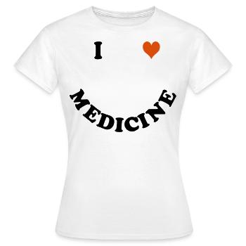 medicine - Women's T-Shirt - white - Front - AI Model Female 172 dark (172cm)