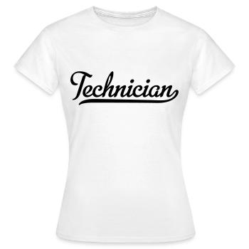 technician - Women's T-Shirt - white - Front - AI Model Female 172 dark (172cm)