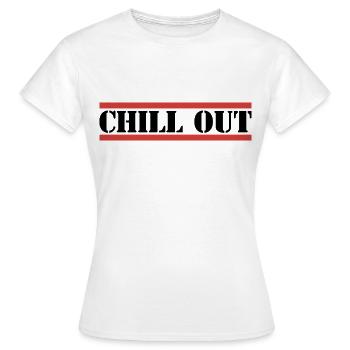 chill out - Frauen T-Shirt - Weiß - Vorne - AI Model Female 172 dark (172cm)