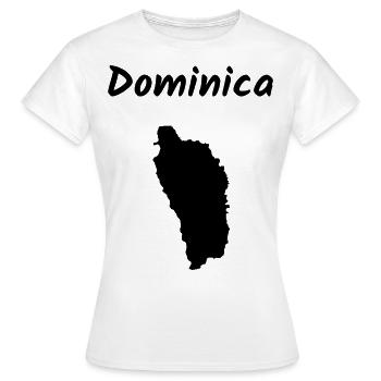 Dominique Idée de vacances sur les îles des Caraïbes - T-shirt Femme - blanc - Devant - AI Model Female 172 dark (172cm)