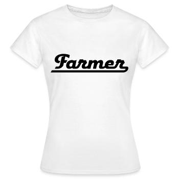 Farmer - Frauen T-Shirt - Weiß - Vorne - AI Model Female 172 dark (172cm)