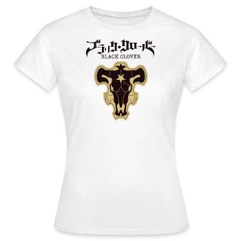Trèfle noir - T-shirt Femme - blanc - Devant - AI Model Female 172 dark (172cm)
