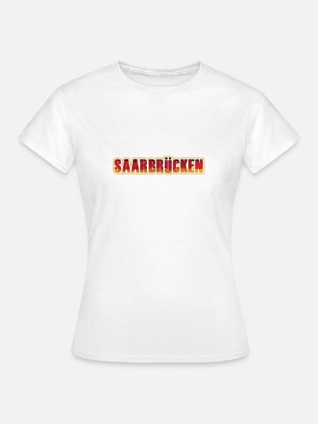 Saarbrücken - Frauen T-Shirt - Weiß