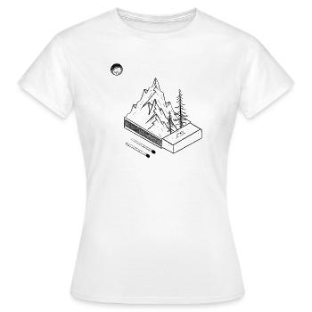 Une boîte d’allumettes de la nature - T-shirt Femme - blanc - Devant - AI Model Female 172 dark (172cm)