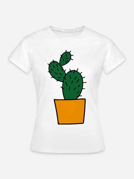 Kaktus - Frauen T-Shirt - Weiß