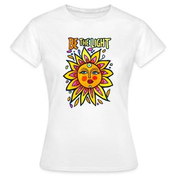 Soyez la lumière - T-shirt Femme - blanc - Devant - AI Model Female 172 dark (172cm)
