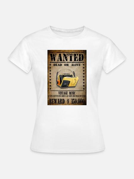 WALKMAN GESUCHT - Frauen T-Shirt - Weiß