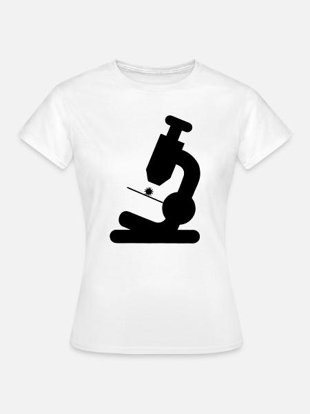 Mikroskop - Frauen T-Shirt - Weiß