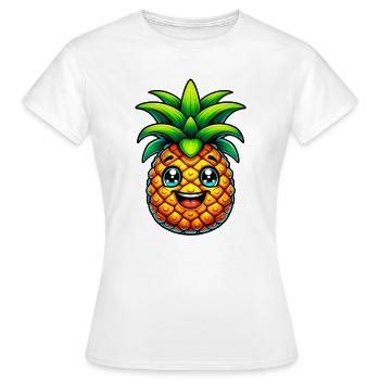 Ananas - T-shirt Femme - blanc - Devant - AI Model Female 172 dark (172cm)
