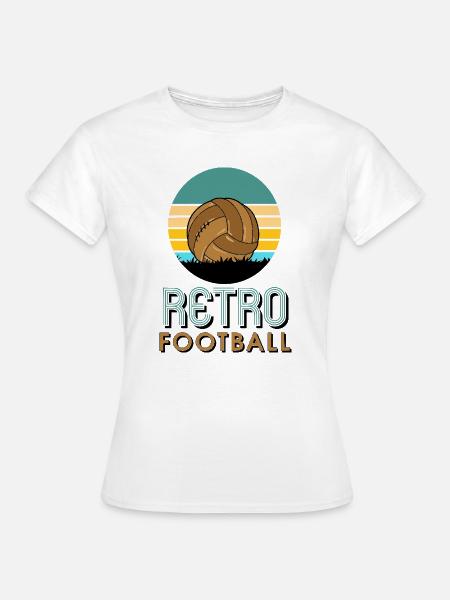 Retro-Fußball - Frauen T-Shirt - Weiß