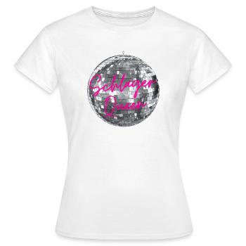 Schlager Queen - T-shirt Femme - blanc - Devant - AI Model Female 172 dark (172cm)