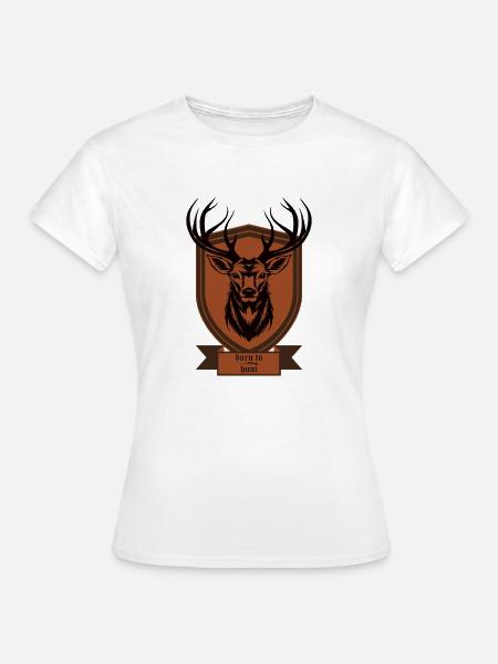Hirschjäger - Frauen T-Shirt - Weiß