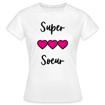 SISTER. BEST BIG SISTER. SISTER. BROTHER - Women's T-Shirt - white - Front - AI Model Female 172 dark (172cm)
