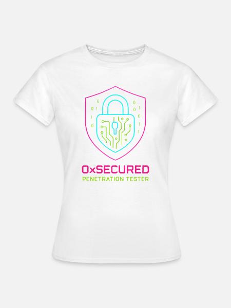 Shield 0xSecure Cyber-Penetrationstester - Frauen T-Shirt - Weiß