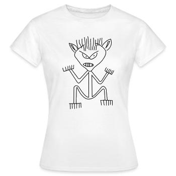 Schlechter Tag - Frauen T-Shirt - Weiß - Vorne - AI Model Female 172 dark (172cm)
