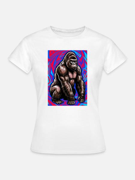 Gorilla - Frauen T-Shirt - Weiß